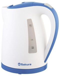 Чайник SA 2346WBL белый голубой Sakura