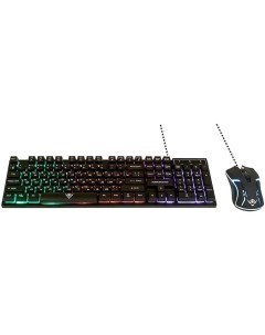 Комплект мыши и клавиатуры KMG 2305U BLACK Nakatomi