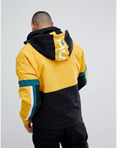 Желтая спортивная куртка с большим логотипом Black Line Riker Fila