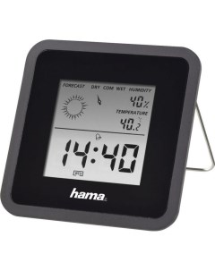 Цифровая метеостанция TH50 черный Hama