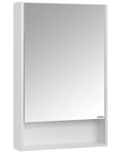Шкаф с зеркалом Сканди 55 Белый 1A252102SD010 Акватон