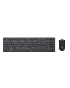 Комплект мыши и клавиатуры NRP MK150 W BLK Nerpa