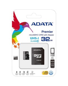 Карта памяти MicroSDHC 32GB Class10 UHS 1 адаптер AUSDH32GUICL10 RA1 Adata