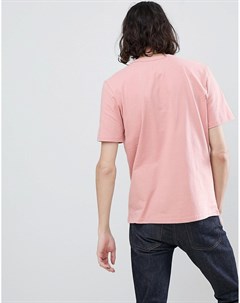 Розовая футболка с логотипом на кармане Lee