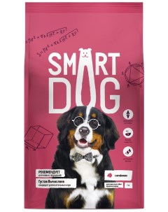 Корм для взрослых собак крупных пород с ягненком 3 кг Smart dog