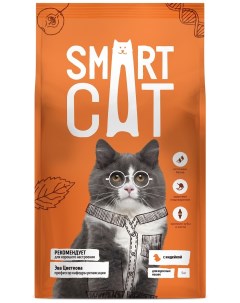 Корм для взрослых кошек с индейкой 400 г Smart cat