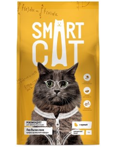 Корм для взрослых кошек с курицей 400 г Smart cat