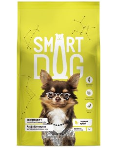 Корм для взрослых собак с курицей и рисом 12 кг Smart dog