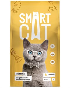 Корм для котят с цыпленком 5 кг Smart cat
