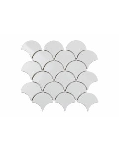 Керамическая мозаика Ceramic White Scales 25 9x27 9 см Orro mosaic
