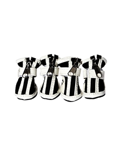 Ботинки для собак Paws L 6х4,3см черные Foxie