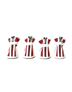 Ботинки для собак Paws XL 6,5х4,8см красные Foxie