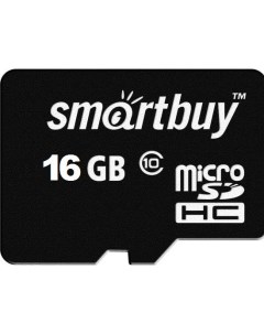 Карта памяти MicroSDHC 16GB Class10 Smartbuy