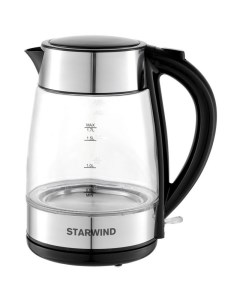 Чайник SKG3026 черный серебристый Starwind