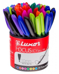 Ручка шариковая Focus Icy 1 мм Luxor