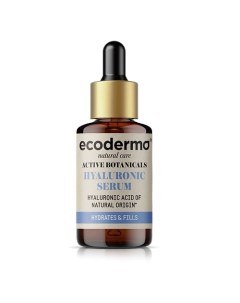 Сыворотка для лица с гиалуроновой кислотой увлажняющая Hyaluronic acid serum hydrates fills Active b Ecoderma