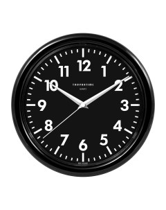 Часы настенные Черные малые 24 5 см Troykatime
