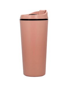 Термокружка с классической крышкой 350 мл розовая Домовой