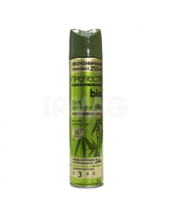 Лак для волос с экстрактом зелёного чая сильной фиксации 250 мл Прелесть био