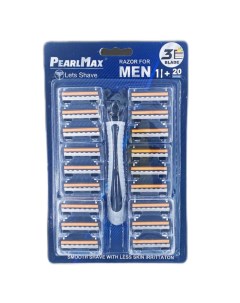 Станок для бритья Lets Shave for men 20 сменных кассет Pearlmax