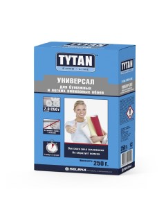Клей для бумажных и легких виниловых обоев Euro line Универсал без индикатора 250 г Tytan