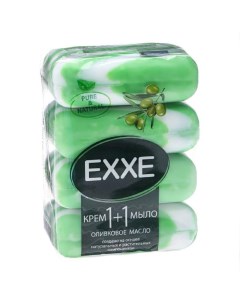 Крем мыло 1 1 Оливковое масло ЗЕЛЕНОЕ полосатое Exxe