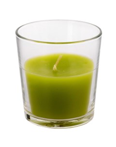 Свеча ароматическая Зеленый чай стекло парафин стеарин 12 15 часов Lumi
