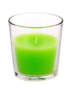 Свеча ароматическая Яблоко стекло парафин стеарин 12 15 часов Lumi