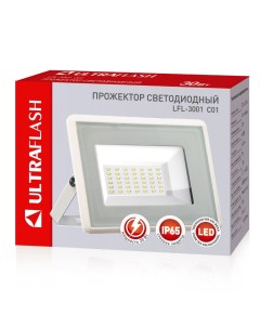 Прожектор LED SMD 30 Вт 230В 6500К Ultraflash