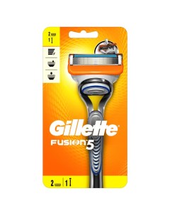 Станок для бритья Fusion мужской 2 кассеты Gillette