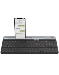 Клавиатура беспроводная Slim Wireless Bluetooth Multi Device Keyboard K580 USB Bluetooth черный 920  Logitech
