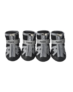 Ботинки для собак Electro S 4х3,3см черные Foxie