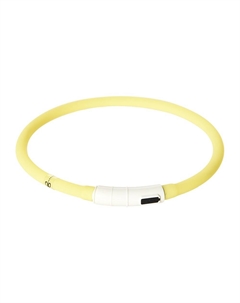 Ошейник для собак Night-light светящийся 55см желтый Foxie