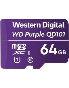 Карта памяти microSDXC 64ГБ Purple WDD064G1P0C Western digital