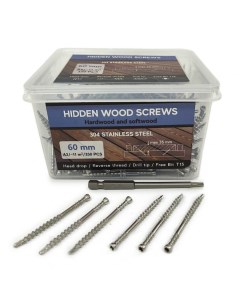 Саморезы Hidden Wood Screws A2 60 mm 350 шт Woodscrews