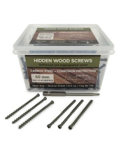Саморезы Hidden Wood Screws C4 60 mm 350 шт Woodscrews