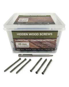 Саморезы Hidden Wood Screws C4 48 mm 350 шт Woodscrews