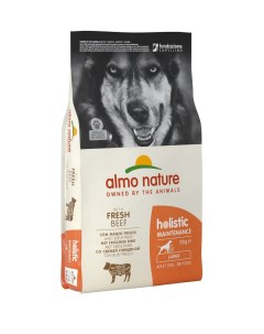 Корм для взрослых собак крупных пород с говядиной 12 кг Almo nature
