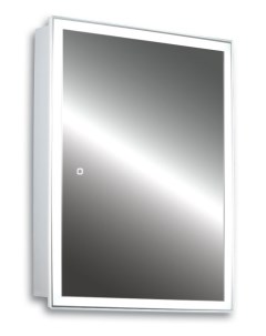 Шкаф с зеркалом Киото Flip 60 LED 00002474 Silver mirrors