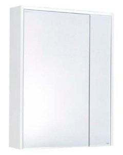 Шкаф с зеркалом Ronda 800мм бетон белый глянец ZRU9303009 Roca