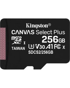 Карта памяти Canvas Select Plus microSDXC 256Gb SDCS2 256GBSP w o adapter Kingston