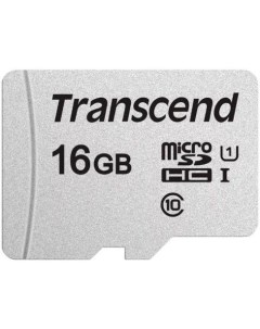 Карта памяти microSD 16GB TS16GUSD300S без адаптера Transcend