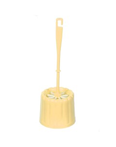 Ерш для туалета МТ097 Фигурный напольный пластик светло желтый Мультипласт