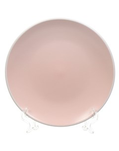 Тарелка десертная керамика 19 см круглая Scandy Rose TDP461 пудровая Fioretta