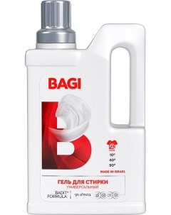 Гель для стирки светлых цветных темных и джинсовых тканей Bagi Универсальный концентрированный 950мл Bagi professional products ltd