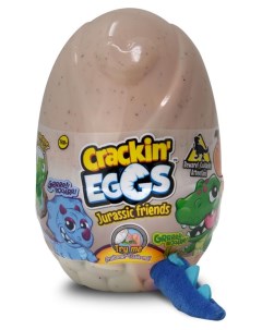 Игрушка сюрприз мягкая Jurassic friends Динозавр в мини яйце 1 шт Cracking eggs