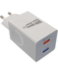 Зарядное устройство сетевое NC55QC Smart 2 USB 3 0A QC3 0 быстрая зарядка white More choice