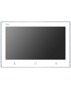 Видеодомофон M2703 белый в корпусе с метал рамкой панель из стекла с сенсорным управлением Easy butt Ctv