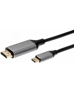 Кабель адаптер ACU423MC 1 8M USB 3 1 Type C m HDMI A m 4K 60Hz 1 8м aluminium Aopen/qust