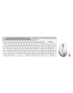 Клавиатура и мышь Wireless FB2535C ICY WHITE цвет клав белый серый цвет мыши белый серый BT Радио sl A4tech